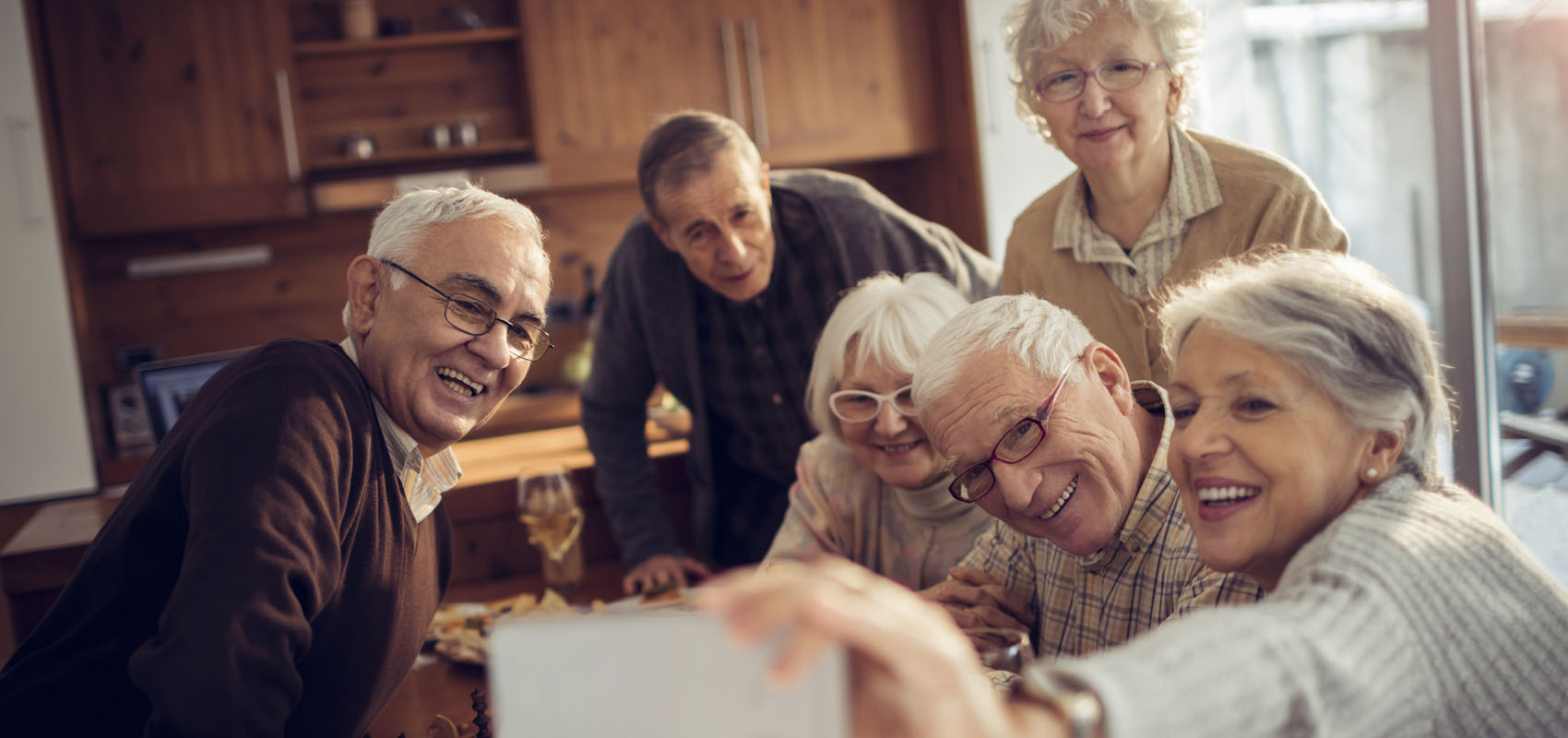 Seniors taking a selfie