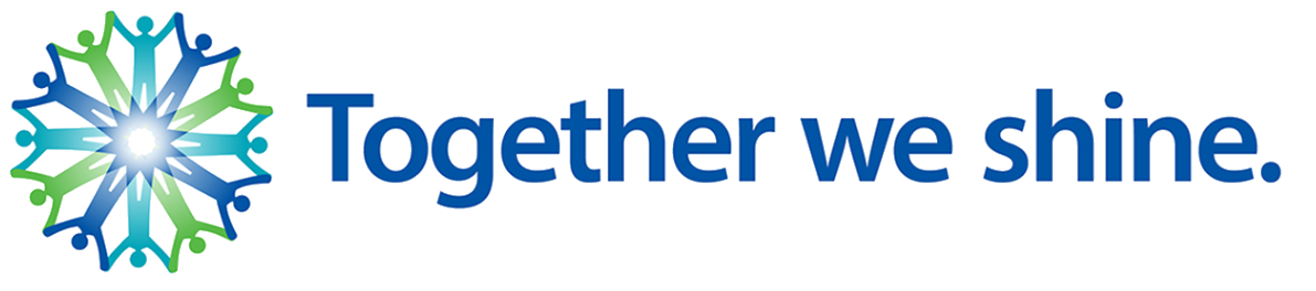 Together we shine banner