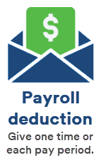 Payroll deduction give one time or each period icon