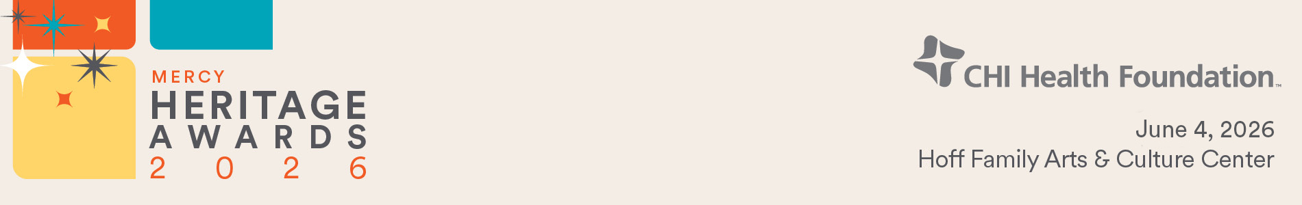 Banner for Mercy Heritage Awards 2026