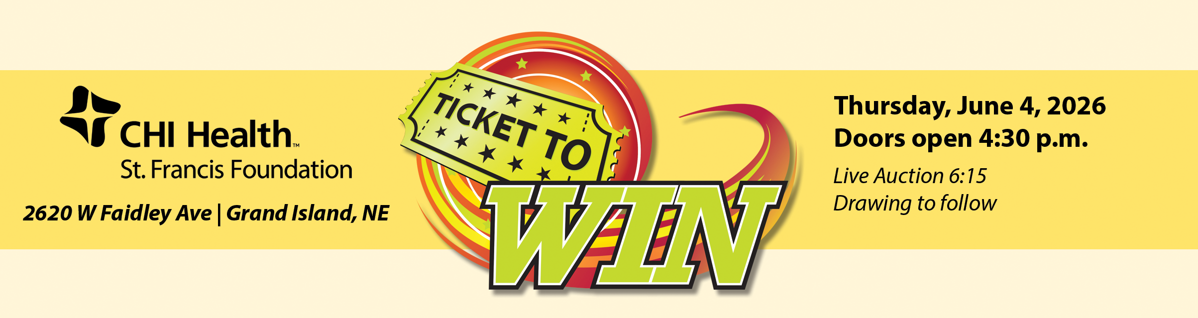 St. Francis Ticket to Win Webpage Banner