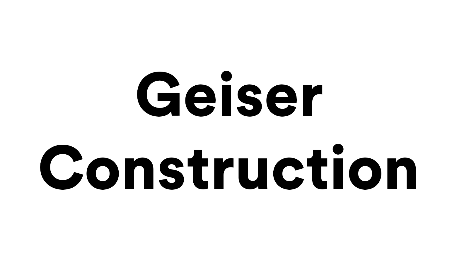Geiser Construction logo