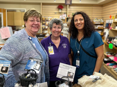 Volunteers at the Longmont United Hospital Gift Shop