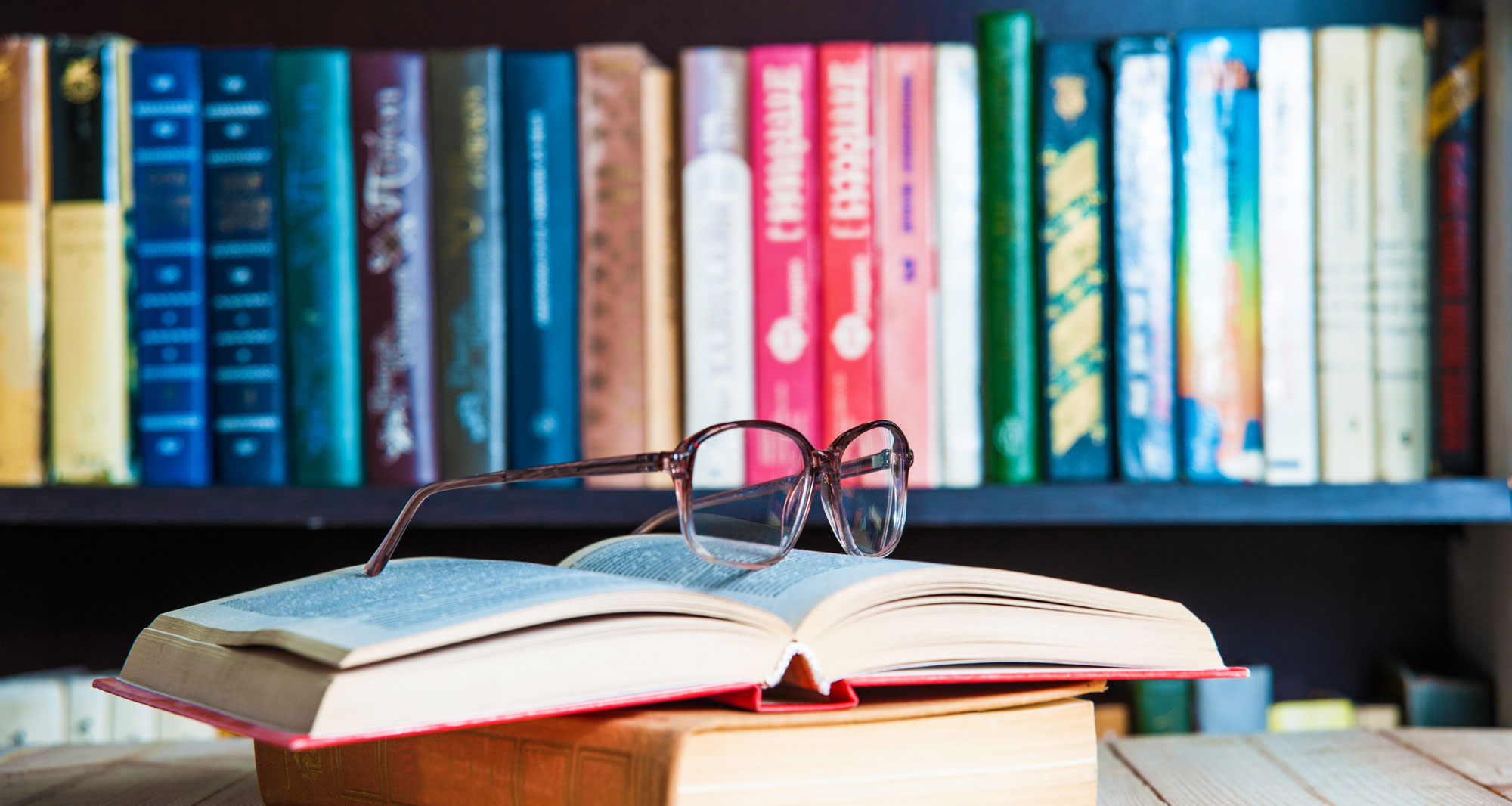 Books and reading glasses