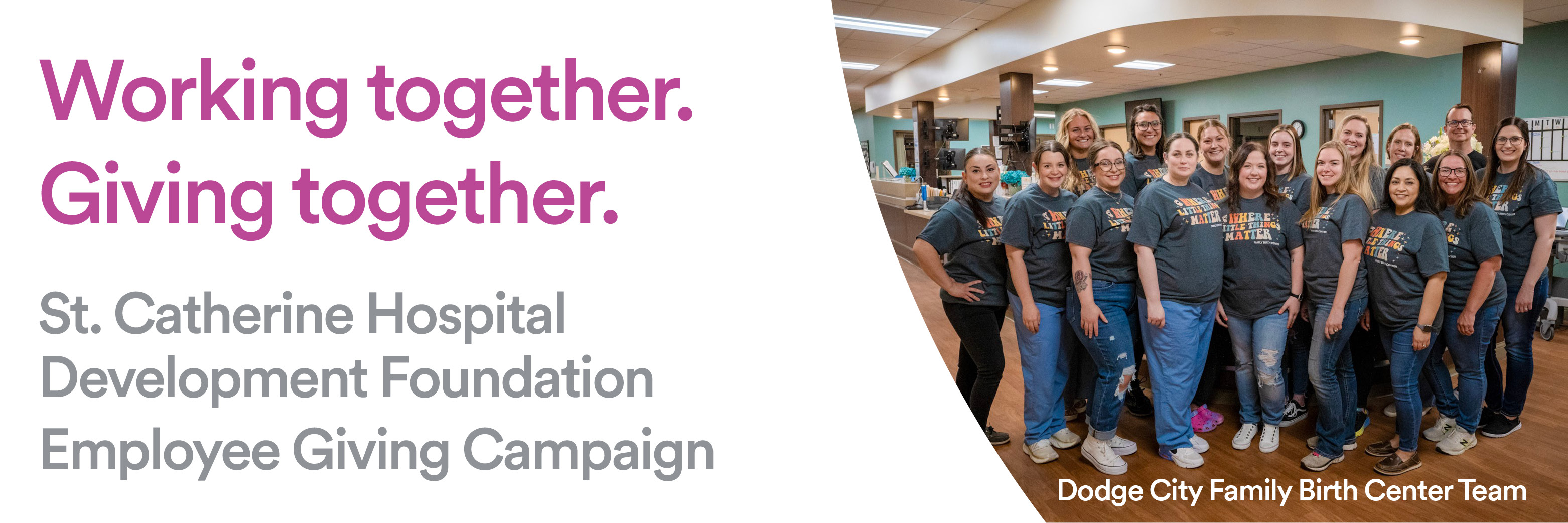  St. Catherine Employee Giving  Banner