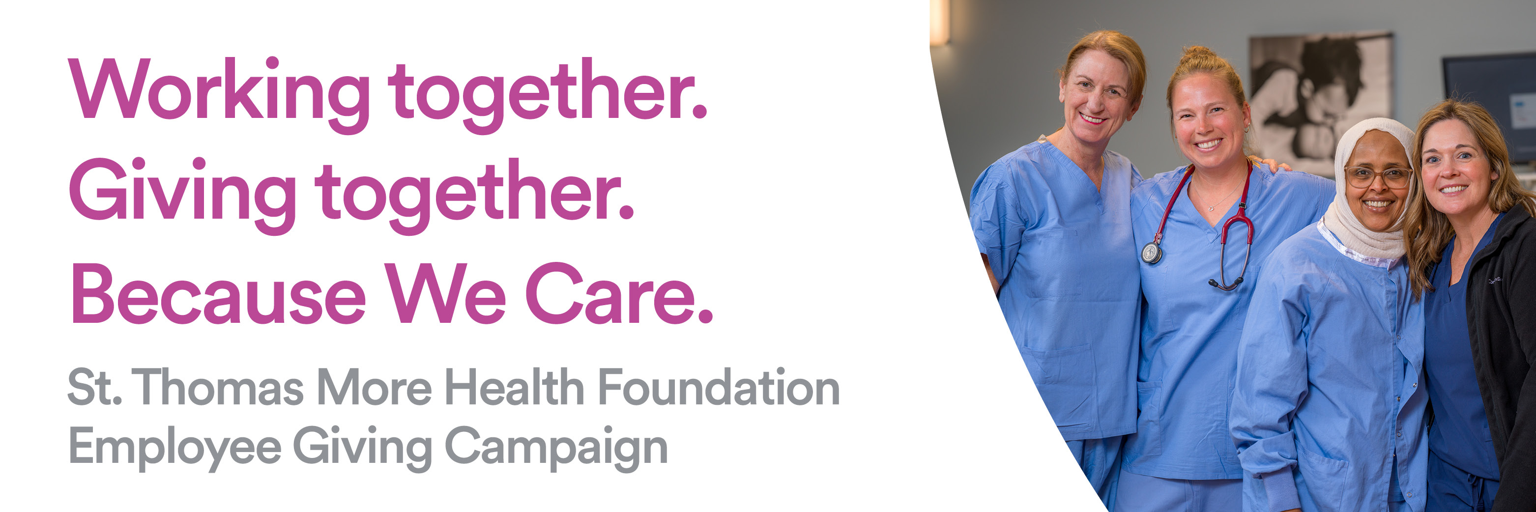  St. Thomas More Employee Giving Banner